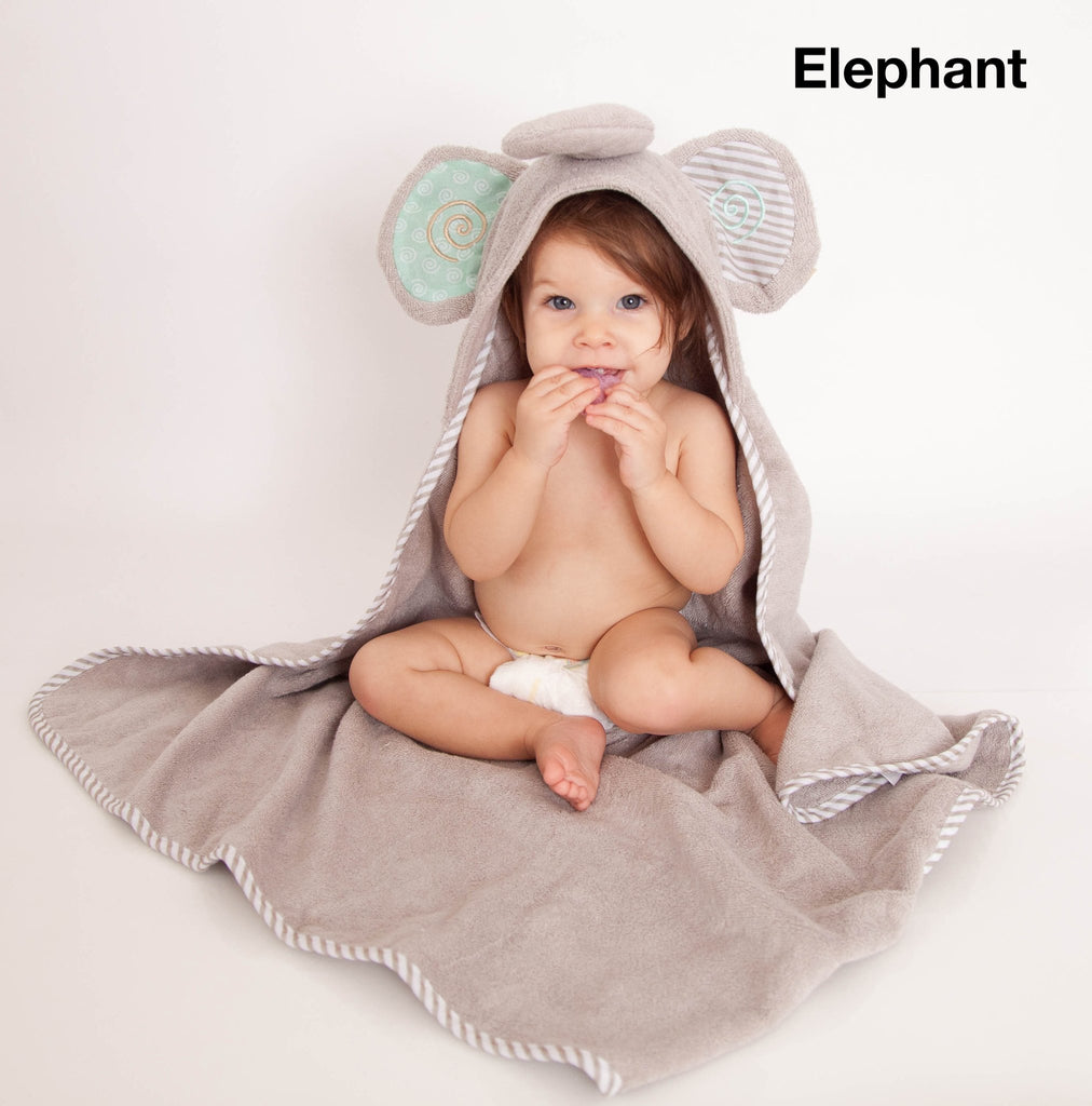 Personalized Baby Animal Hooded Towels in Fun Assorted Styles
