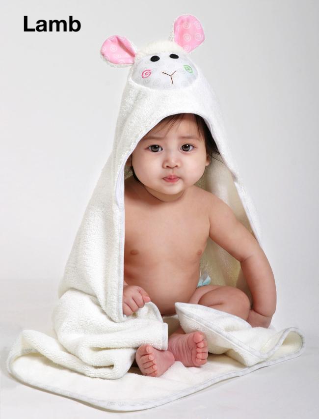 Personalized Hooded Towel in Assorted Animal Styles